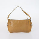 BALLY Hand Bag Canvas Leather 2Set Beige White Auth am9153-11