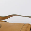 BALLY Hand Bag Canvas Leather 2Set Beige White Auth am9153-14