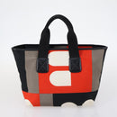 BALLY Hand Bag Canvas Leather 2Set Beige White Auth am9153-3