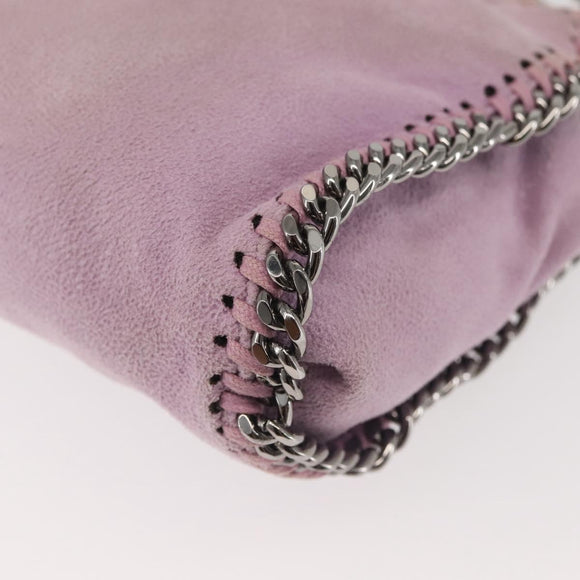 Stella MacCartney Chain Farabella Mini Bag Suede 2way Pink 391698 Auth am9155