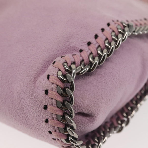 Stella MacCartney Chain Farabella Mini Bag Suede 2way Pink 391698 Auth am9155
