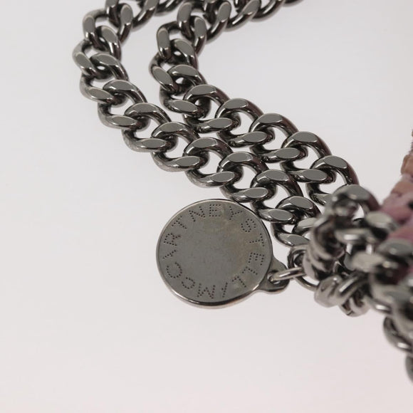 Stella MacCartney Chain Farabella Mini Bag Suede 2way Pink 391698 Auth am9155