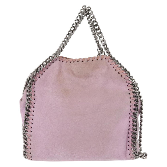 Stella MacCartney Chain Farabella Mini Bag Suede 2way Pink 391698 Auth am9155