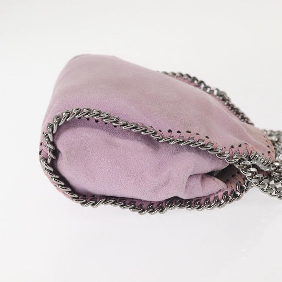 Stella MacCartney Chain Farabella Mini Bag Suede 2way Pink 391698 Auth am9155