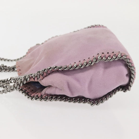 Stella MacCartney Chain Farabella Mini Bag Suede 2way Pink 391698 Auth am9155