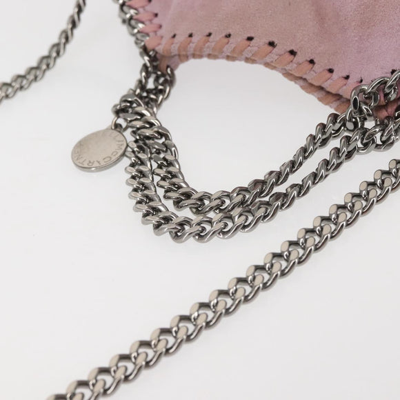 Stella MacCartney Chain Farabella Mini Bag Suede 2way Pink 391698 Auth am9155