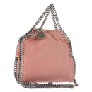 Stella MacCartney Chain Farabella Mini Bag Suede 2way Pink 391698 Auth am9156-1