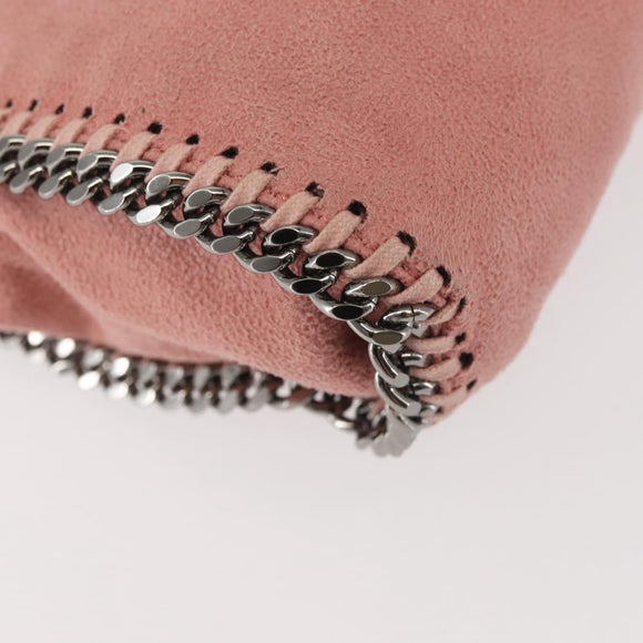 Stella MacCartney Chain Farabella Mini Bag Suede 2way Pink 391698 Auth am9156