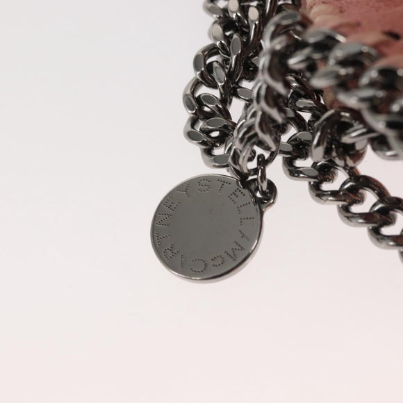 Stella MacCartney Chain Farabella Mini Bag Suede 2way Pink 391698 Auth am9156