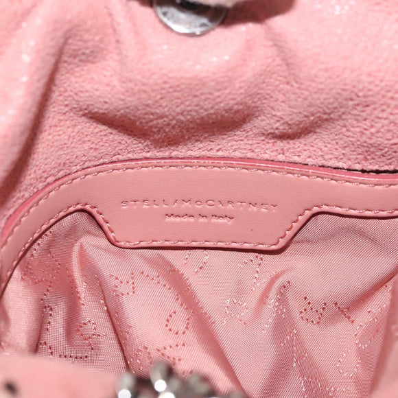 Stella MacCartney Chain Farabella Mini Bag Suede 2way Pink 391698 Auth am9156