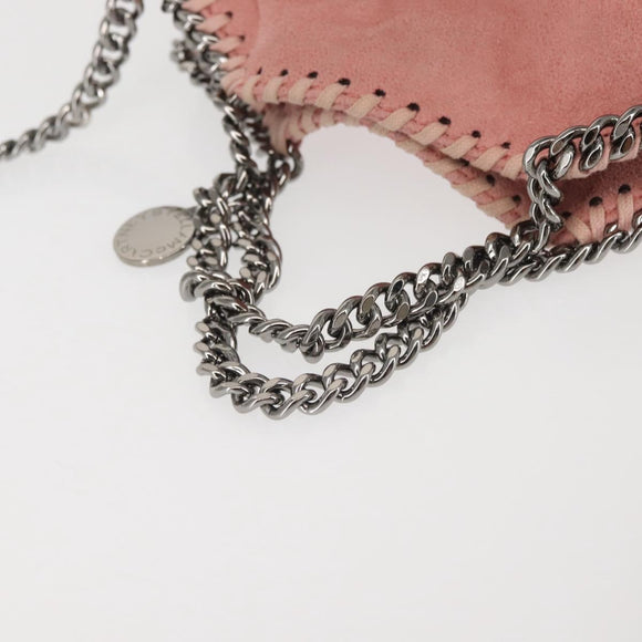 Stella MacCartney Chain Farabella Mini Bag Suede 2way Pink 391698 Auth am9156