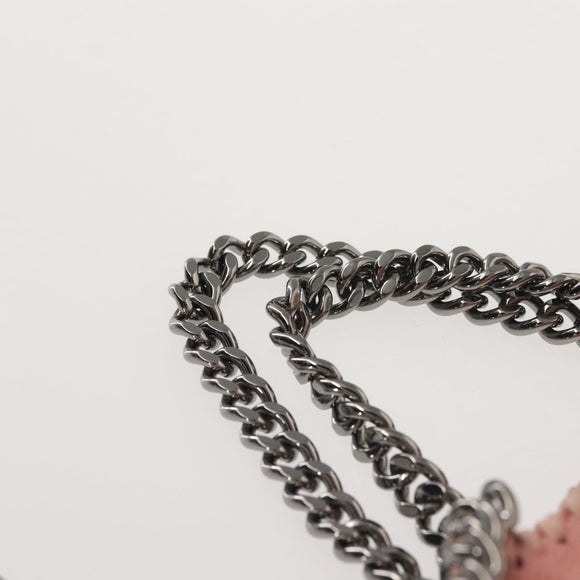 Stella MacCartney Chain Farabella Mini Bag Suede 2way Pink 391698 Auth am9156