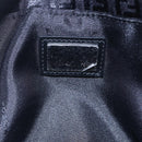 FENDI Zucchino Canvas Hand Bag Black Silver Auth am9157-17