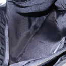 FENDI Zucchino Canvas Hand Bag Black Silver Auth am9157-11