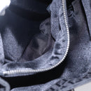 FENDI Zucchino Canvas Hand Bag Black Silver Auth am9157-21