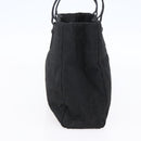 FENDI Zucchino Canvas Hand Bag Black Silver Auth am9157-3