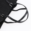 FENDI Zucchino Canvas Hand Bag Black Silver Auth am9157-7