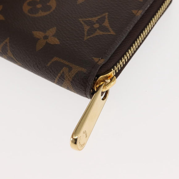 LOUIS VUITTON Monogram Zippy Wallet Long Wallet M42616 LV Auth am9162