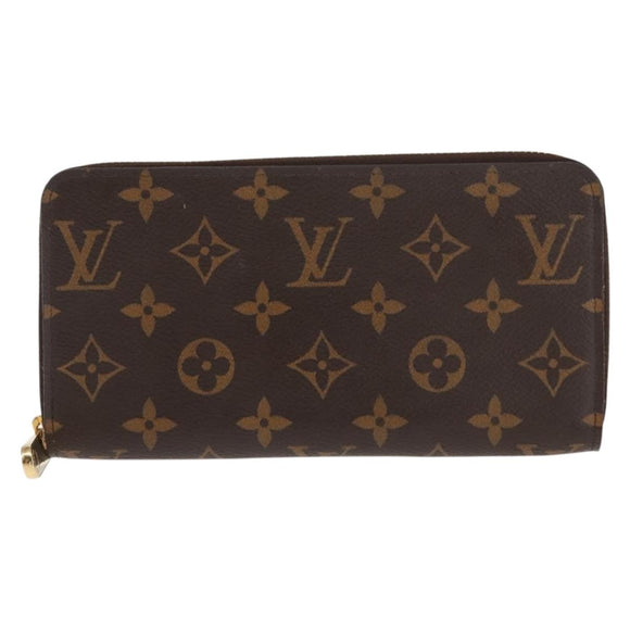 LOUIS VUITTON Monogram Zippy Wallet Long Wallet M42616 LV Auth am9162