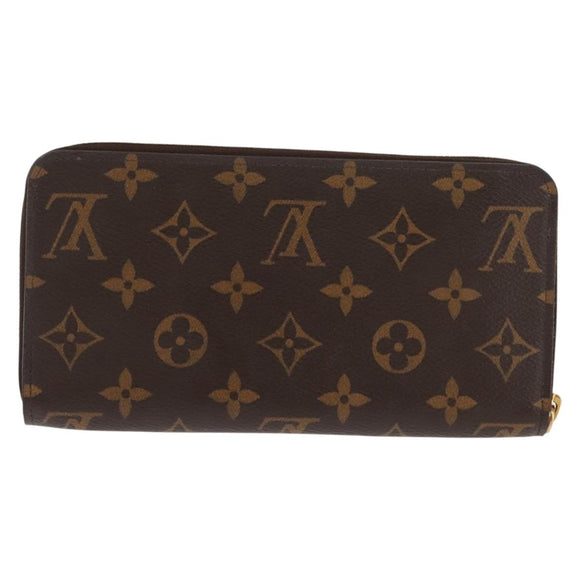 LOUIS VUITTON Monogram Zippy Wallet Long Wallet M42616 LV Auth am9162