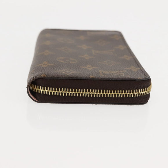 LOUIS VUITTON Monogram Zippy Wallet Long Wallet M42616 LV Auth am9162