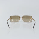 CHANEL Sunglasses plastic Brown CC Auth am9167-3