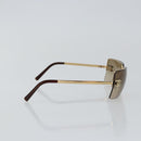 CHANEL Sunglasses plastic Brown CC Auth am9167-5