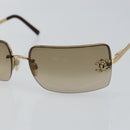 CHANEL Sunglasses plastic Brown CC Auth am9167-7