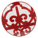 HERMES Guadalquivir Plate Pottery Red Auth am9176-1