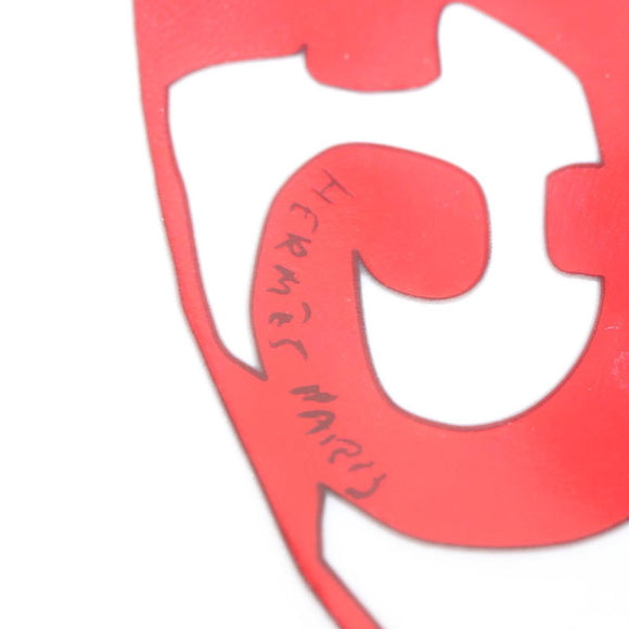 HERMES Guadalquivir Plate Pottery Red Auth am9176