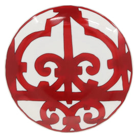 HERMES Guadalquivir Plate Pottery Red Auth am9176 - 0