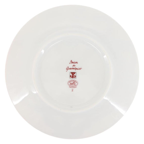 HERMES Guadalquivir Plate Pottery Red Auth am9176