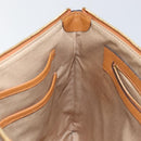 MCM Logogram Vicetos Clutch Bag PVC Leather Brown Gold Auth am9180-19