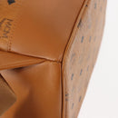 MCM Logogram Vicetos Backpack PVC Leather Brown Gold Auth am9181-14