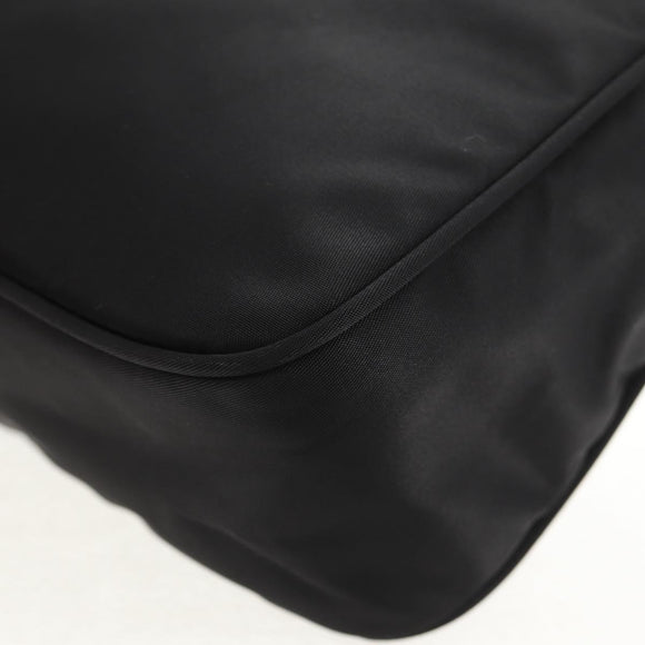 PRADA Hand Bag Nylon Black Silver Auth am9186V