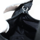PRADA Hand Bag Nylon Black Silver Auth am9186V-20