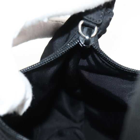PRADA Hand Bag Nylon Black Silver Auth am9186V