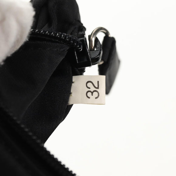 PRADA Hand Bag Nylon Black Silver Auth am9186V