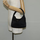 PRADA Hand Bag Nylon Black Silver Auth am9186V-21