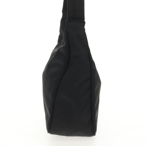 PRADA Hand Bag Nylon Black Silver Auth am9186V