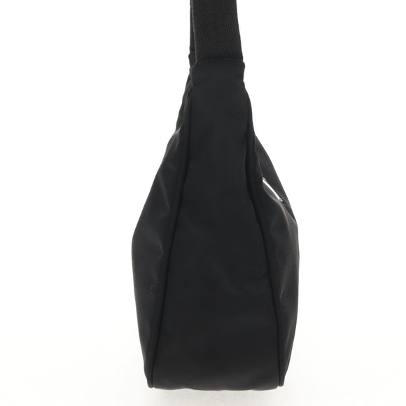 PRADA Hand Bag Nylon Black Silver Auth am9186V