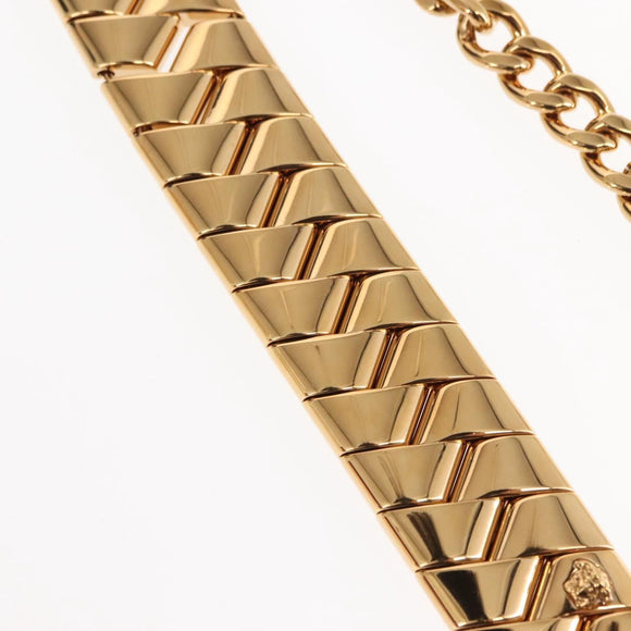 VERSACE Necklace metal Gold Auth am9188