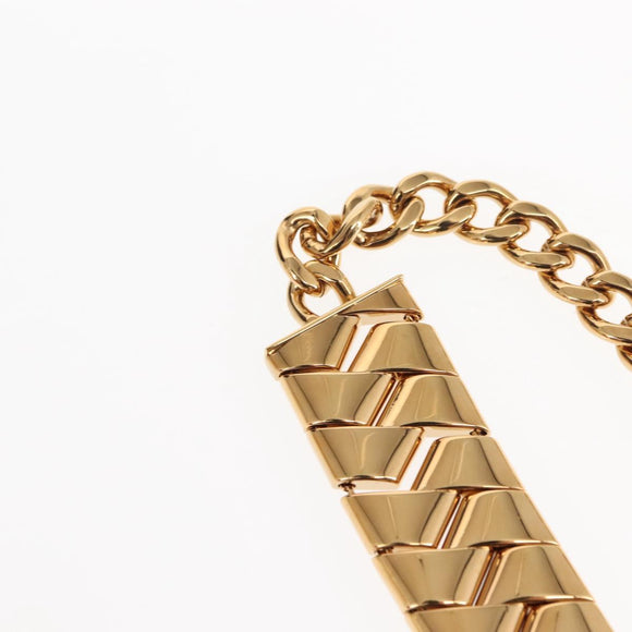 VERSACE Necklace metal Gold Auth am9188