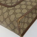 GUCCI GG Supreme Web Sherry Line Tote Bag PVC Beige Red 89 02 997 Auth am9191-9