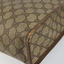 GUCCI GG Supreme Web Sherry Line Tote Bag PVC Beige Red 89 02 997 Auth am9191-15