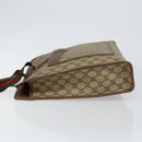 GUCCI GG Supreme Web Sherry Line Tote Bag PVC Beige Red 89 02 997 Auth am9191-4