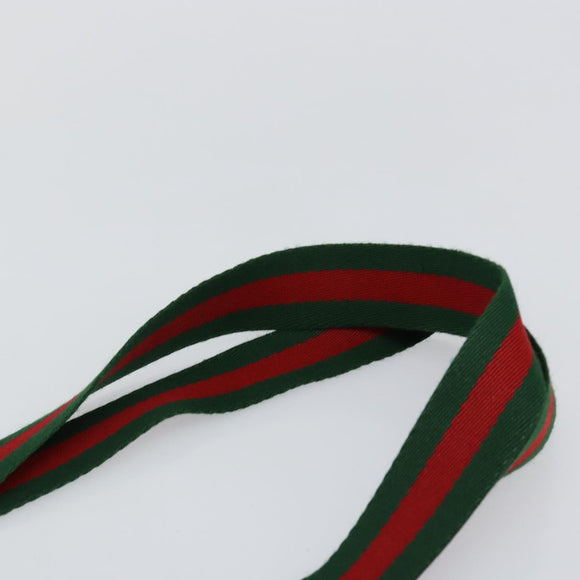 GUCCI GG Supreme Web Sherry Line Tote Bag PVC Beige Red 89 02 997 Auth am9191