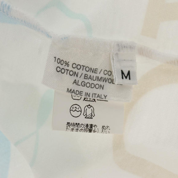 HERMES Margiela Period Short Sleeved T Shirt Cotton White Auth am9197V