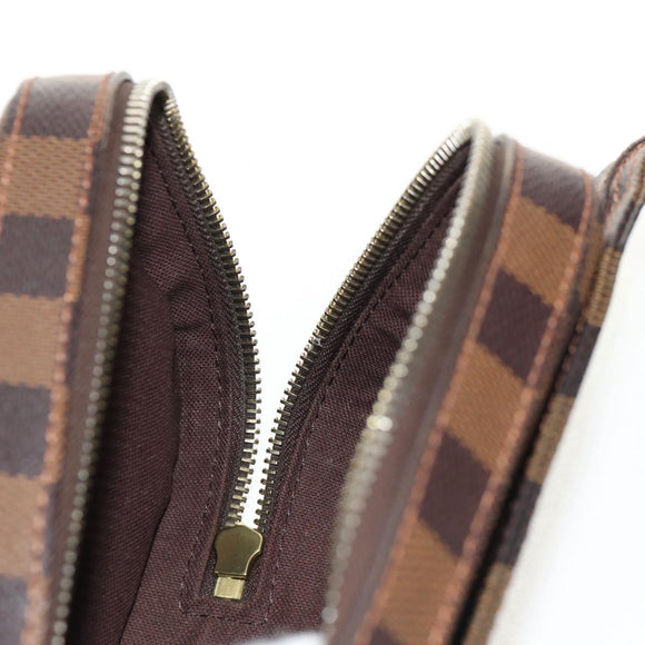 LOUIS VUITTON Damier Ebene Geronimos Shoulder Bag N51994 LV Auth am9198V