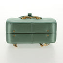 GUCCI Horsebit Backpack Satin Turquoise Blue Gold 005 781 0316 Auth am9199A-5